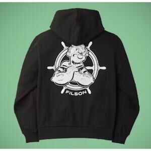 Filson X Popeye Limited Edition Hoodie 90th anniversary USA Made Mens Small Rare